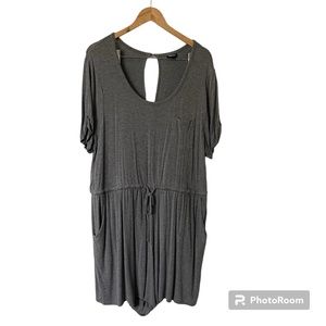 Gray women's soft romper